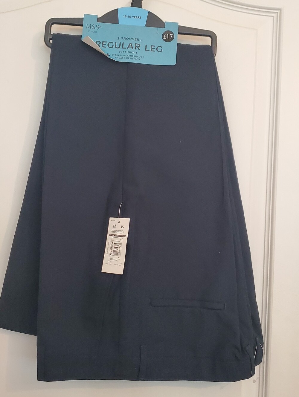 Marks & Spencer navy trousers dress slacks 2-pack sz 20 US NWT